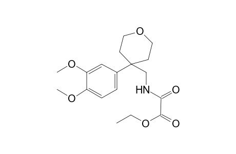 Oxalamic acid, N-[4-(3,4-dimethoxyphenyl)tetrahydropyran-4-ylmethyl]-, ethyl ester
