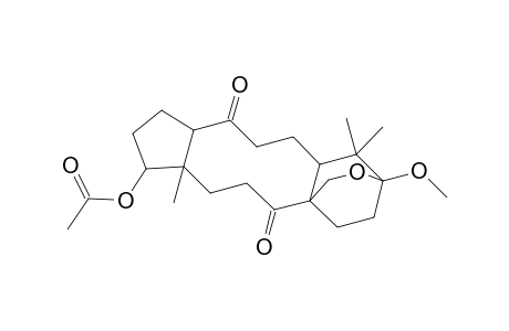 8,9-Seco-3,19-epoxyandrostane-8,9-dione, 17-acetoxy-3-methoxy-4,4-dimethyl-
