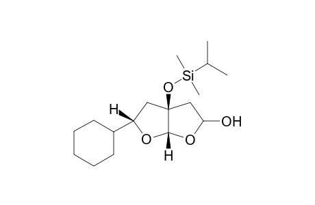(2R*/S*,3aS*,5R*)-5-Cyclohexy-3a-[(dimethyl)isopropylsilyl]oxy]-perhydrofuran[2,3-b]furan-2-ol