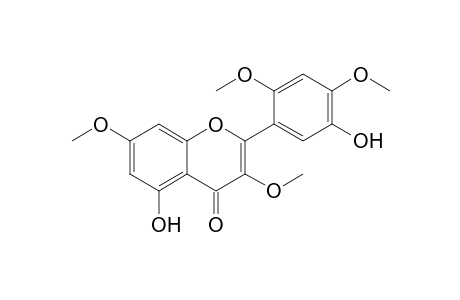 2-(2,4-dimethoxy-5-oxidanyl-phenyl)-3,7-dimethoxy-5-oxidanyl-chromen-4-one