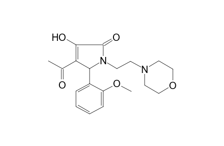 Pyrrol-2(5H)-one, 4-acetyl-3-hydroxy-5-(2-methoxyphenyl)-1-[2-(4-morpholyl)ethyl]-