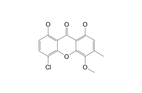 5-CHLORO-1,8-DIHYDROXY-4-METHOXY-3-METHYL-9H-XANTHEN-9-ONE;2-DECHLOROTHIOMELIN