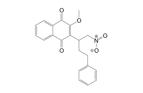 2-Methoxy-3-(1-nitromethyl-3-phenyl)propyl-1,4-naphthoquinone