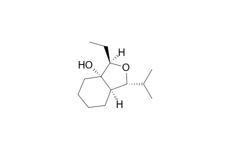 (1R*,2R*,4R*,5S*)-2-Ethyl-3-oxa-9-(2'-propyl)bicyclo[4.3.0]nonan-1-ol