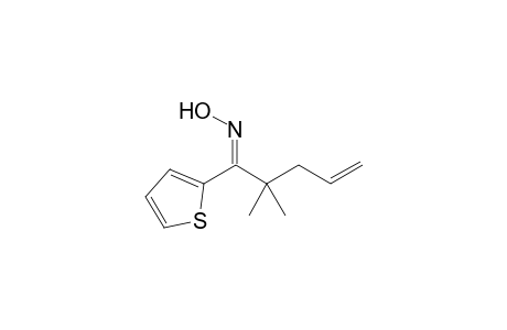 (Z)-2,2-dimethyl-1-(thiophen-2-yl)pent-4-en-1-one oxime