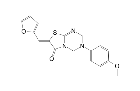 2H-thiazolo[3,2-a][1,3,5]triazin-6(7H)-one, 7-(2-furanylmethylene)-3,4-dihydro-3-(4-methoxyphenyl)-, (7Z)-