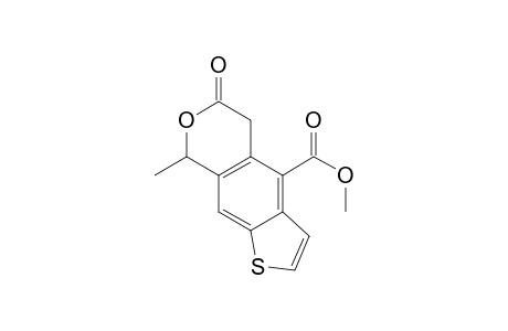 6H-Thieno[3,2-g][2]benzopyran-4-carboxylic acid, 5,8-dihydro-8-methyl-6-oxo-, methyl ester, (.+-.)-