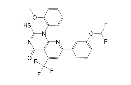 pyrido[2,3-d]pyrimidin-4(1H)-one, 7-[3-(difluoromethoxy)phenyl]-2-mercapto-1-(2-methoxyphenyl)-5-(trifluoromethyl)-
