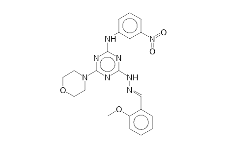 2-Morpholino-4-(3-nitrophenylamino)-6-(2-methoxybenzylidenehydrazino)-