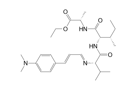 l-Alanine, N-[N-[N-[3-[4-(dimethylamino)phenyl]-2-propenylidene]-l-valyl]-l-isoleucyl]-, ethyl ester