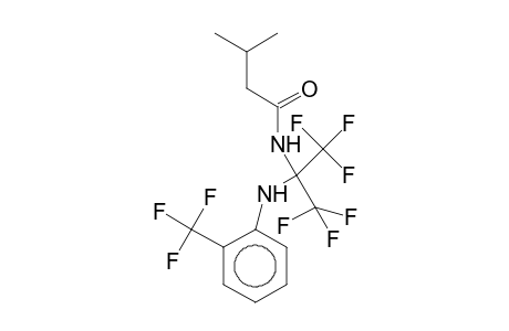 1,1,1,3,3,3-Hexafluoro-2-isovaleramido-2-[2-(trifluoromethyl)anilino]propane