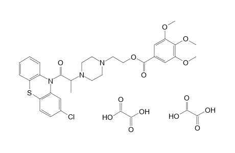 3,4,5-trimethoxybenzoic acid, ester with 2-chloro-10-{2-[4-(2-hydroxyethyl)-1-piperazinyl]propionyl}phenothiazine, dioxalate