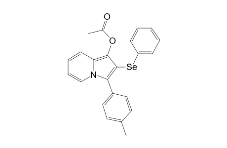 2-(Phenylselanyl)-3-(p-tolyl)indolizin-1-yl acetate
