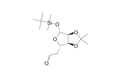 (TERT.-BUTYL)-DIMETHYLSILYL-5-DEOXY-2,3-O-ISOPROPYLIDENE-BETA-L-RIBO-HEXADIALDO-1,4-FURANOSIDE