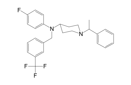 N-4-Fluorophenyl-N-[3-(trifluoromethyl)benzyl]-1-(1-phenylethyl)piperidin-4-amine