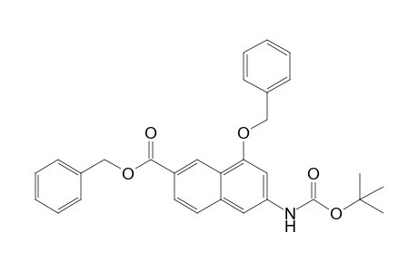 3-[N-(t-Butoxycarbonyl)amino]-1-(benzyloxy)-7-[(benzyloxy)carbonyl]naphthalene