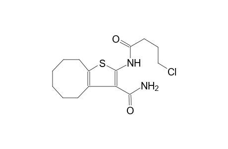 cycloocta[b]thiophene-3-carboxamide, 2-[(4-chloro-1-oxobutyl)amino]-4,5,6,7,8,9-hexahydro-