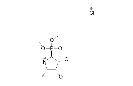 DIMETHYL-(2S,3R,4R,5S)-3,4-DIHYDROXY-5-METHYLPYRROLIDINE-2-PHOSPHONATE-HYDROCHLORIDE