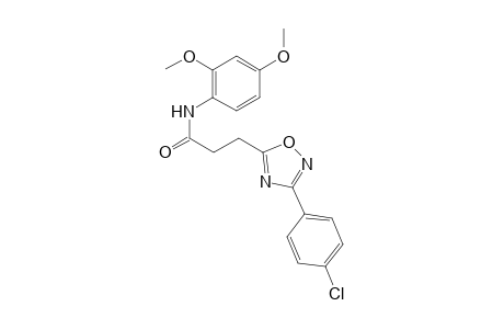 3-[3-(4-chlorophenyl)-1,2,4-oxadiazol-5-yl]-N-(2,4-dimethoxyphenyl)propanamide