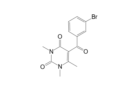 2,4(1H,3H)-Pyrimidinedione, 5-(3-bromobenzoyl)-1,3,6-trimethyl-