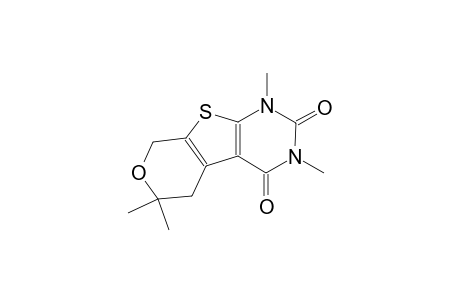 2H-pyrano[4',3':4,5]thieno[2,3-d]pyrimidine-2,4(3H)-dione, 1,5,6,8-tetrahydro-1,3,6,6-tetramethyl-