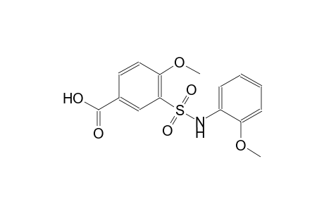 4-methoxy-3-[(2-methoxyanilino)sulfonyl]benzoic acid