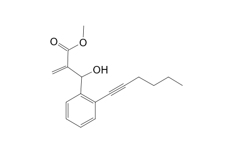 2-[(2-hex-1-ynylphenyl)-hydroxy-methyl]acrylic acid methyl ester