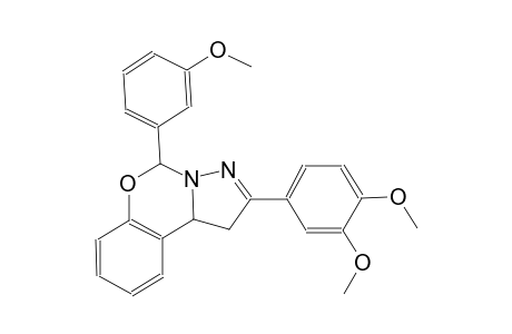 2-(3,4-dimethoxyphenyl)-5-(3-methoxyphenyl)-1,10b-dihydropyrazolo[1,5-c][1,3]benzoxazine
