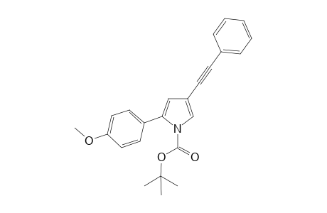 tert-Butyl 2-(4-methoxyphenyl)-4-(2-phenylethynyl)-1H-pyrrole-1-carboxylate