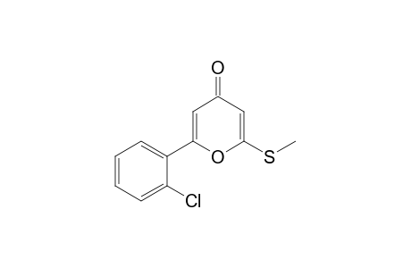 2-(2-Chlorophenyl)-6-(methylthio)-4-pyranone