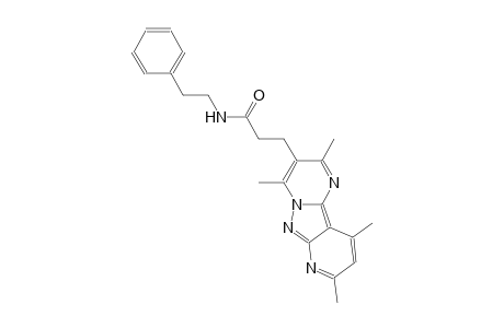 pyrido[2',3':3,4]pyrazolo[1,5-a]pyrimidine-3-propanamide, 2,4,8,10-tetramethyl-N-(2-phenylethyl)-