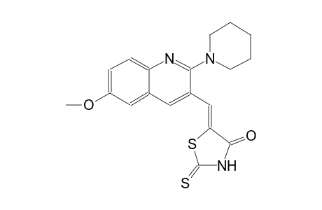 4-thiazolidinone, 5-[[6-methoxy-2-(1-piperidinyl)-3-quinolinyl]methylene]-2-thioxo-, (5Z)-