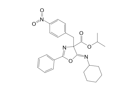 Isopropyl (5Z)-5-(cyclohexylimino)-4-(4-nitrobenzyl)-2-phenyl-4,5-dihydro-1,3-oxazole-4-carboxylate
