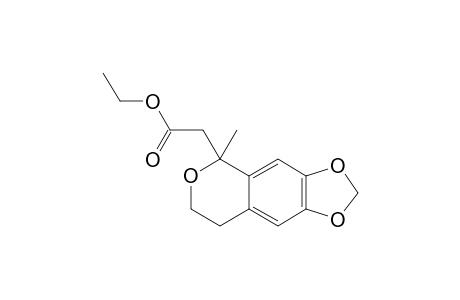 [1-(1-METHYL-6,7-METHYLENEDIOXY)-ISOCHROMANYL]-ACETIC-ACID-ETHYLESTER