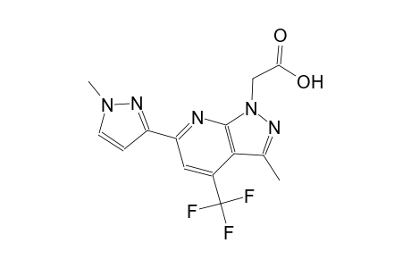 1H-pyrazolo[3,4-b]pyridine-1-acetic acid, 3-methyl-6-(1-methyl-1H-pyrazol-3-yl)-4-(trifluoromethyl)-