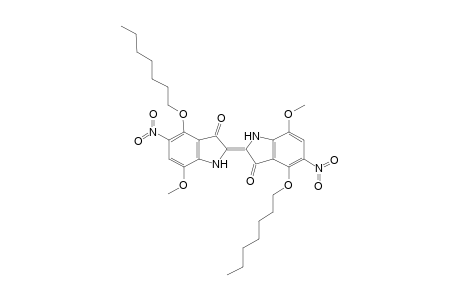 4,4'-bis(heptyloxy)-7,7'-dimethoxy-5,5'-dinitroindigotin