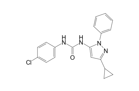 1-(p-chlorophenyl)-3-(3-cyclopropyl-1-phenylpyrazol-5-yl)urea