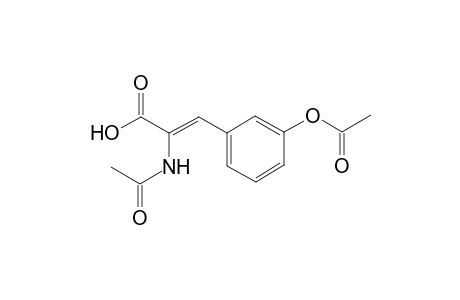 2-Acetamido-3-(3-acetoxyphenyl)propenoic acid