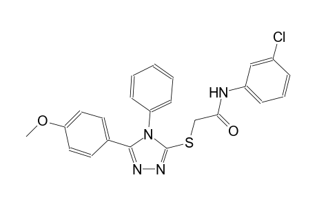 N-(3-chlorophenyl)-2-{[5-(4-methoxyphenyl)-4-phenyl-4H-1,2,4-triazol-3-yl]sulfanyl}acetamide