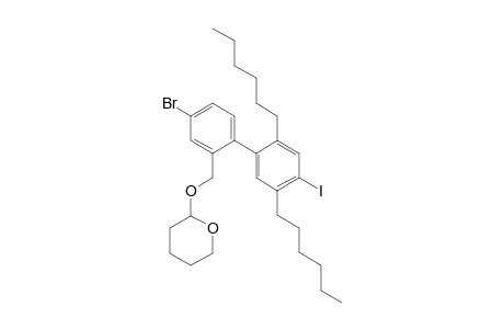 4-Bromo-2',3'-dihexyl-2-(tetrahydropyran-2-yloxymethyl)-4'-todobiphenyl