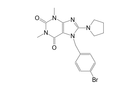 7-(4-bromobenzyl)-1,3-dimethyl-8-(1-pyrrolidinyl)-3,7-dihydro-1H-purine-2,6-dione