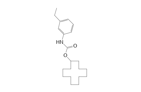 m-ethylcarbanilic acid, cyclododecyl ester