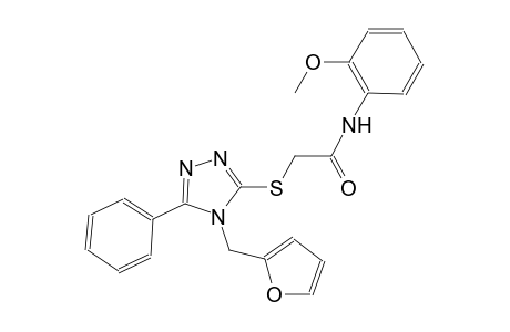 2-{[4-(2-furylmethyl)-5-phenyl-4H-1,2,4-triazol-3-yl]sulfanyl}-N-(2-methoxyphenyl)acetamide