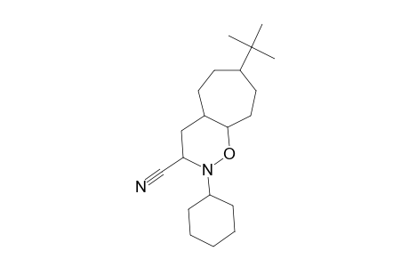 Cyclohepta[e]1,2-oxazine, perhydro-7-t-butyl-3-cyano-2-cyclohexyl-