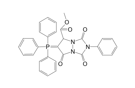 Methyl 1,3,7-trioxo-2-phenyl-6-(triphenylphosphoranylidene)hexahydropyrazolo[1,2-a][1,2,4]triazole-5-carboxylate