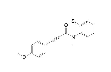 N-Methyl-N-[2-(methylthio)phenyl]-3-(4-methoxyphenyl)propiolamide