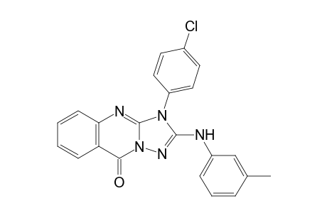 3-(4-Chlorophenyl)-2-(3-methylanilino)-[1,2,4]triazolo[5,1-b]quinazolin-9-one