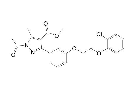 1H-Pyrazole-4-carboxylic acid, 1-acetyl-3-[3-[2-(2-chlorophenoxy)ethoxy]phenyl]-5-methyl-, methyl ester