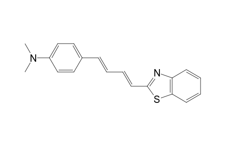 Benzenamine, 4-[4-(2-benzothiazolyl)-1,3-butadienyl]-N,N-dimethyl-