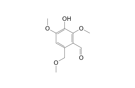 3-Hydroxy-2,4-dimethoxy-6-(methoxymethyl)benzaldehyde